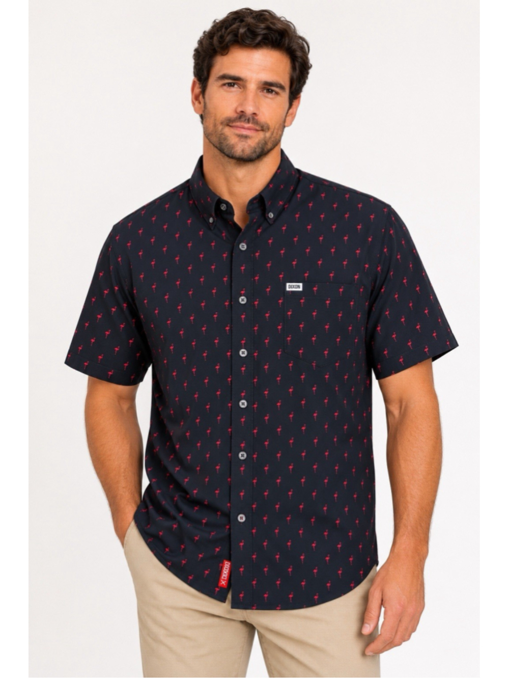 Dixxon Flannel Co. Mingos Flamingo Party Shirt Men's 2X Beach Resort Travel BBQ